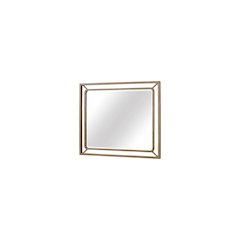 Aurora Wood & Metal Mirror