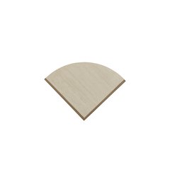 Transitional Elements Quarter Bunching Tables - Toffee/Spice