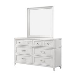 White Nova Ii Landscape Mirror
