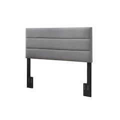 Light Gray Twin Headboard with Durable Finish and Classic Design for Bedroom