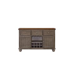 Will Server W/ Power Pack in Gray / Brown Finish