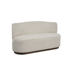Elements Banquette - Ivory In Cocoa Finish