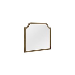 Magnolia Shaped Landscape Mirror - Almond