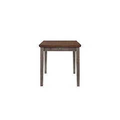 Will Counter Dining Table W/ 4 Drawers in Gray / Brown Finish