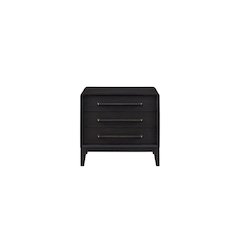 Aurora 3 Drawer Nightstand W/ USB - Peppercorn