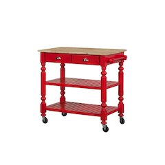 Payson Red Kitchen Island
