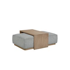 Elements Ottoman In Finish