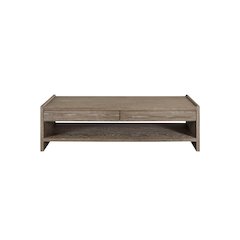 Transitional Elements Wood Top 2-Drawer Cocktail Table