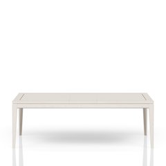 Elements Leg Table Metal Inlay - In Vanilla Finish