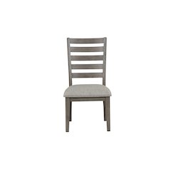 Will Side Chair in Gray / Brown Finish