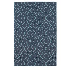 MERIDIAN Navy 7'10 Area Rug