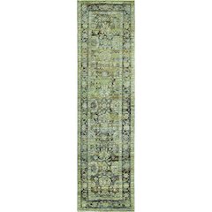 ANDORRA Green 2' 6 X 12' Area Rug