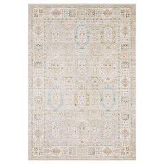 Casual Rug 5' 3" X  7' 6" Size in Beige/ Blue Color