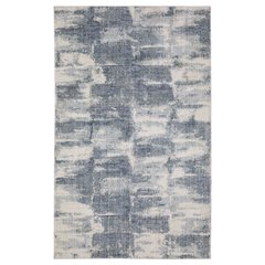 Casual Rug 6' X  9' Size in Blue/ Ivory Color