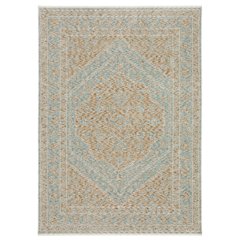 4X6 Casual Rug Made of Polyester, Beige color