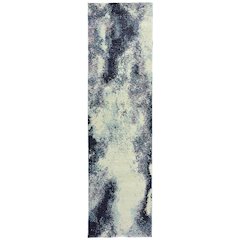 EVOLUTION Navy 2' 6 X 12' Area Rug