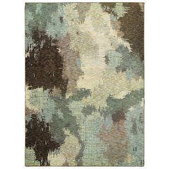 EVOLUTION Blue 3' 3 X  5' 2 Area Rug