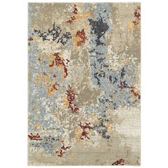 EVOLUTION Beige 3' 3 X  5' 2 Area Rug