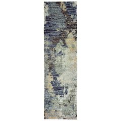 EVOLUTION Navy 2' 6 X 12' Area Rug