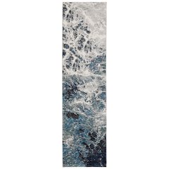 EVOLUTION Blue 2' 6 X 12' Area Rug