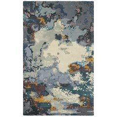 GALAXY Blue 5' X  8' Area Rug
