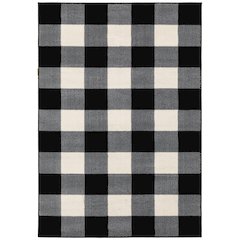 GEORGIA Black 5' 3 X  7' 3 Area Rug