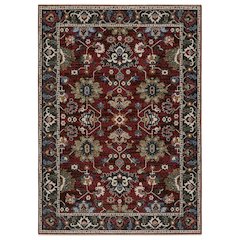 HASTINGS HA03V3'10" X  5' 5" Red color rug