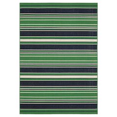 Casual Rug 3' 3" X  5' Size in Green/ Navy Color