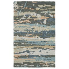5X8 Contemporary Rug Made of Wool, Grey color