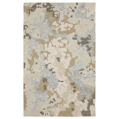 5X8 Contemporary Rug Made of Wool, Beige color