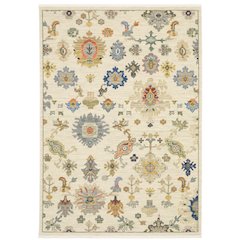 Lucca 10X13 Size Traditional Style Rug Ivory Color