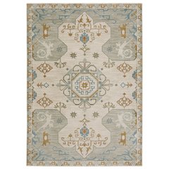 Casual Rug 3' 3" X  5' Size in Beige/ Grey Color