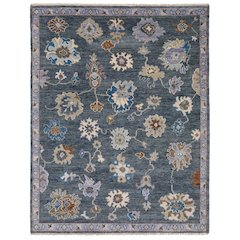 Casual Rug 6' X  9' Size in Blue/ Multi Color