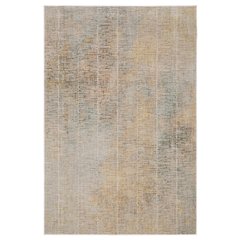 Contemporary Rug 3' 3" X  5' Size in Beige/ Multi Color