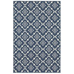 MERIDIAN Navy 3' 7 X  5' 6 Area Rug