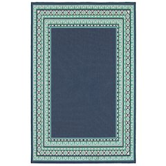 MERIDIAN Navy 3' 7 X  5' 6 Area Rug