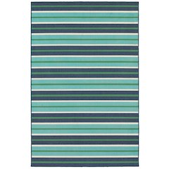 MERIDIAN Blue 3' 7 X  5' 6 Area Rug