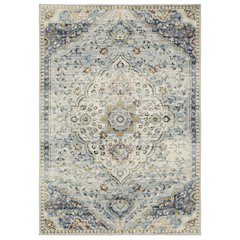 BRANSON Blue 6' 7 X  9' 2 Area Rug