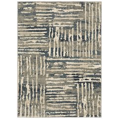 CARSON Blue 5' 3 X  7' 3 Area Rug