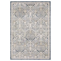 Casual Rug 6' 7" X  9' 6" Size in Blue/ Gold Color