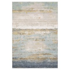 Casual Rug 6' 7" X  9' 6" Size in Blue/ Beige Color