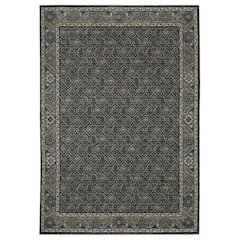 Casual Rug 5' 3" X  7' 6" Size in Blue/ Green Color