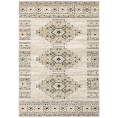 GEORGIA Ivory 6' 7 X  9' 2 Area Rug
