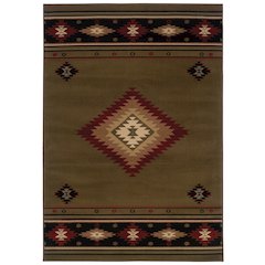 HUDSON Green 5' 3 X  7' 6 Area Rug