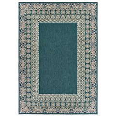 LATITUDE Blue 6' 7 X  9' 2 Area Rug