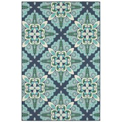 MERIDIAN Blue 5' 3 X  7' 6 Area Rug