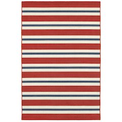 MERIDIAN Red 5' 3 X  7' 6 Area Rug
