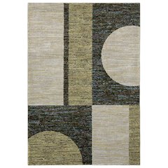 STRADA Green 6' 7 X  9' 6 Area Rug