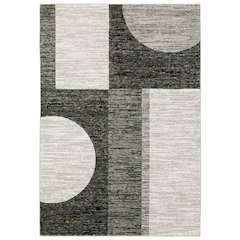STRADA Charcoal 6' 7 X  9' 6 Area Rug