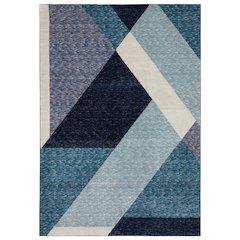 STRADA Blue 6' 7 X  9' 6 Area Rug